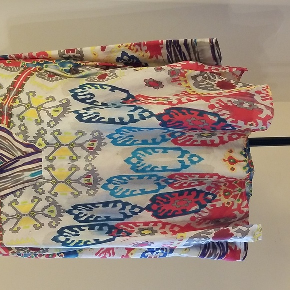 Johnny Was Silk Tunic Medium - Picture 8 of 9